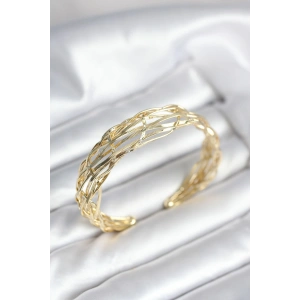 Gold Renk Pirinç Vintage Kadın Bileklik