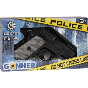 Gonher 8 li Siyah Mantar Koleksiyon Polis Tabancası