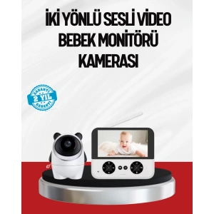 Görüntülü Bebek Monitörü 4.3 İnç Ekran ve Sesli İletişim
