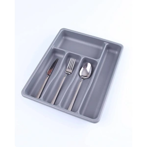 GRİ - 5 BÖLMELİ ÇEKMECE İÇİ KAŞIKLIK 36x29x5cm (5047)