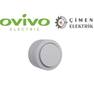 Gri Tekli Anahtar Sıva Üstü - Elektrik Tesisat Anahtarı