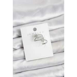 Gümüş Renk Zirkon Taşlı Yıldız Model Kıkırdak Earcuff Küpe