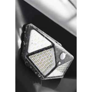 Güneş Enerjili Bahçe Aydınlatma Lambası Solar 100 Led Lamba