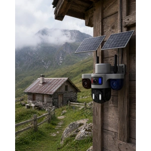 Güneş Enerjili Çiftlik Kamerası 3 Lensli 9MP Solar Kamera 2 Yıl Garantili