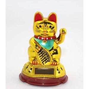Güneş Enerjili Pati Salayan Şans Kedisi ( Maneki Neko ) Alk2931