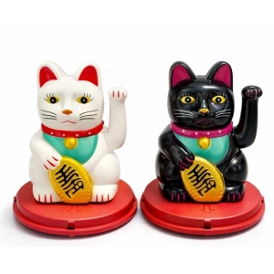 Güneş Enerjili Sallanan Şans Kedisi - Maneki Neko Alk4521
