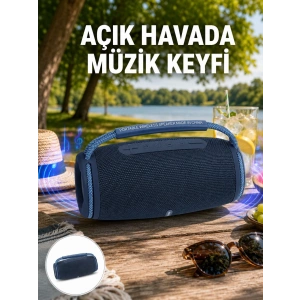 Hafif ve Dayanıklı Renkli Işıklı Taşınabilir Müzik Hoparlörü Yeni Nesil
