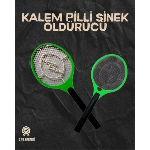 Hafif ve Ergonomik Elektronik Böcek Öldürücü – Güvenlik Koruması ile Pil Kontrollü