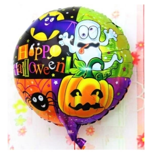 Halloween Örümcekli Kabaklı Folyo Balon 18 İnç Bx40