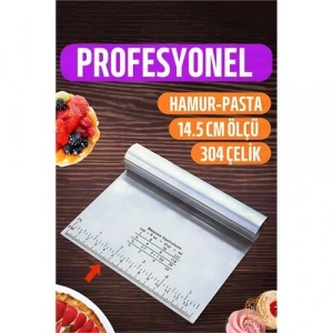 Hamur Kesici Spatula Profesyonel 304 Paslanmaz Çelik