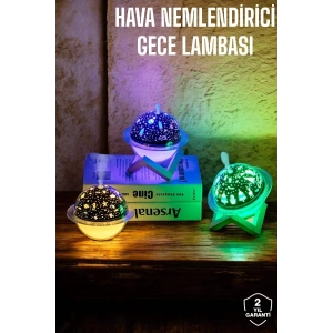 Hava Nemlendirici Masa ve Gece Lambası USB Projeksiyon Aromaterapi