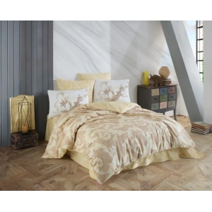 Hobby Çift Kişilik Ranforce Nevresim Takımı Avangarde Krem