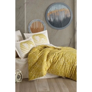 Hobby Çift Kişilik Ranforce Nevresim Takımı Eva Hardal