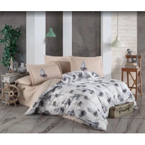 Hobby Çift Kişilik Ranforce Nevresim Takımı Milena Mavi