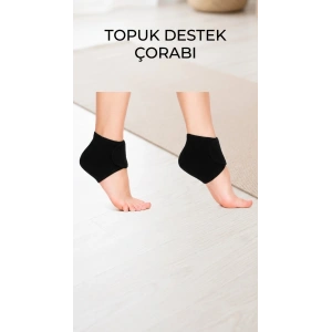 İkili Silikon Tabanlı Topuk Dikeni ve Çatlak Önleyici Ortopedik Çorap