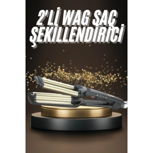 İkili Wag Maşa Saç Şekillendirici Seramik Kaplama Isı Ayarlı