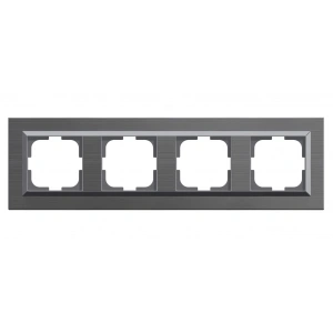 İnox Dörtlü Çerçeve Quantum - Priz ve Anahtar İçin Uyumlu Çerçeve