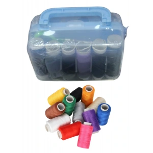 İplik Set Kare Plastik Dikiş Seti (Renk Stok Durumuna Göre)