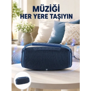 IPX5 Su Geçirmez Taşınabilir Bluetooth Hoparlör Renkli Işıklı Yeni Nesil