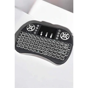 Işıklı Kablosuz Mini Q Klavye Tüm Cihazlara Uyumlu