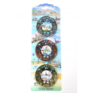 İstanbul Temalı Metal Magnet 3lü Set Alk2890