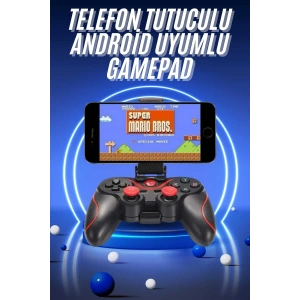 Joystik Gamepad Bluetooth Telefon Tutucu Oyun Kolu Telefon Android Uyumlu