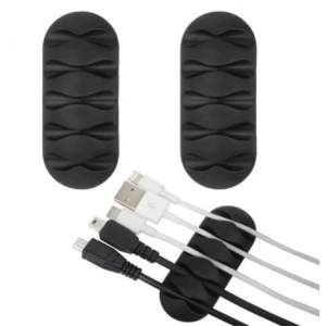 Kablo Tutucu 5 Kanallı 3lü Siyah (5047)