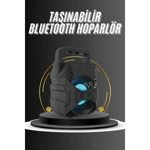 Kablosuz Bluetooth Hoparlör Ses Bombası RGB Işıklı Taşınabilir Yüksek Ses Kaliteli