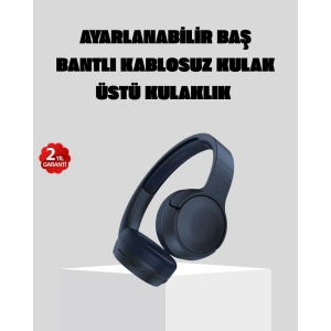 Kablosuz Bluetooth Kulaklık 5.0 18 Saat Kullanım Dinamik Sürücü Siyah