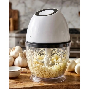 Kablosuz Mini Doğrayıcı 450 ML Şarjlı Sebze Doğrayıcı Paslanmaz Çelik lı