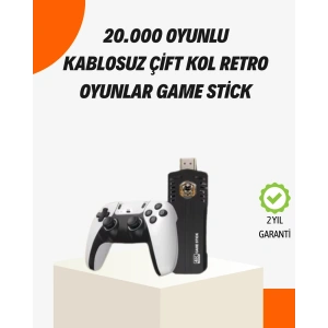 Kablosuz Retro Oyun Konsolu – 30.000+ Oyun ve HD Görüntü ile Kesintisiz Eğlence