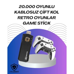 Kablosuz Retro Oyun Konsolu – Binlerce Oyun ve HD Görüntü ile Keyifli Oyun Deneyimi