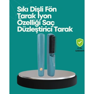 Kablosuz Saç Düzleştirici Tarak – 2600 mAh Şarjlı Model