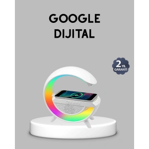 Kablosuz Şarjlı Bluetooth Hoparlör ve Gece Lambası – NFC, FM Radyo, RGB Işık