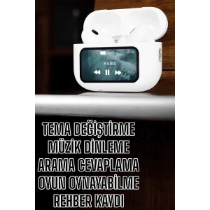 Kablosuz Yeni Nesil Bluetooth Bağlantılı Dokunmatik Ekranlı Kulak İçi Pro