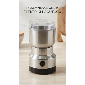 Kahve ve Baharat Öğütücü Paslanmaz Çelik Bıçaklı Elektrikli Cihaz