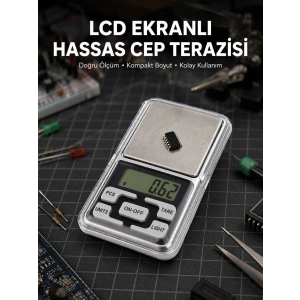 Kapaklı Dijital Cep Terazisi Hassasiyet 300 Gr Yeni Nesil