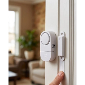 Kapı Alarmı Pencere Sensörü 90 dB Sesli Güvenlik Sistemi Kolay Montajlı