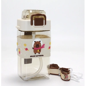 Kapibara (capybara) Desenli Pipetli Çocuk Matarası Alk4651