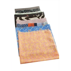 Karışık Desenli Şifon Fular 50 cm
