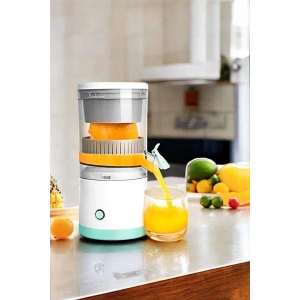 Katı Meyve Sıkacağı Taşınabilir USB Şarjlı Pratik Paslanmaz Çelik Bıçaklı