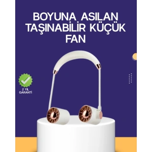 Katlanabilir Asılabilir Mini Fan USB Şarjlı 3 Kademeli Sessiz