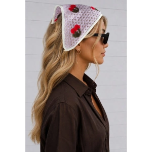 Kiraz Örme Bohem Bandana