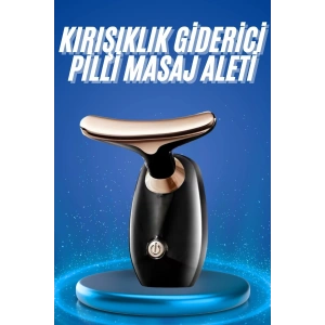 Kırışıklık Giderici Yüz Masaj Aleti Pilli Cilt Bakım Cilt Sıkılaştırma Derinlemesine Temizler