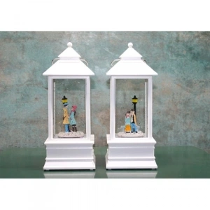 Kış Masalı Tasarımı Işıklı Müzikli Kar Küresi