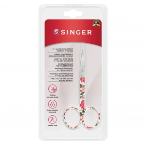 Kıvrık Uçlu Renkli Nakış Makası (4")