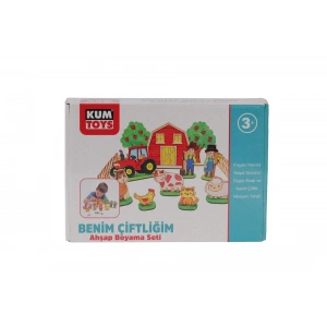 KM5898 KUMTOYS BENİM ÇİFTLİĞİM AHŞAP BOYAMA SETİ