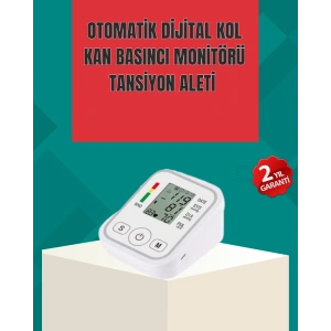 Kol Tipi LCD Ekranlı Elektronik Tansiyon Monitörü