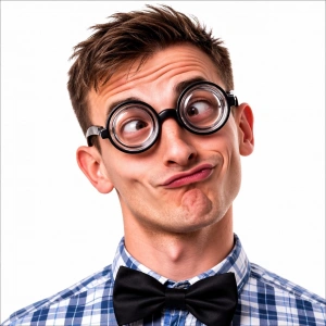 Komik Şişe Altlığı Gözlük - Absürt Şişe Dibi Tabanlı Komik Gözlük