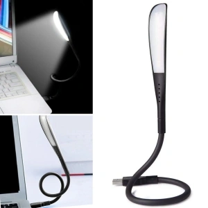 Kompakt USB Siyah 14 Ledli 3 Kademeli Dokunmatik Okuma Lambası